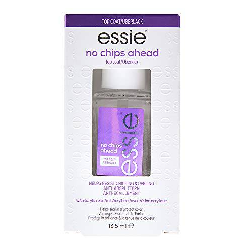 essie No Chips Ahead Chip-Resistant Top Coat Nail Polish, 0.46 Ounce