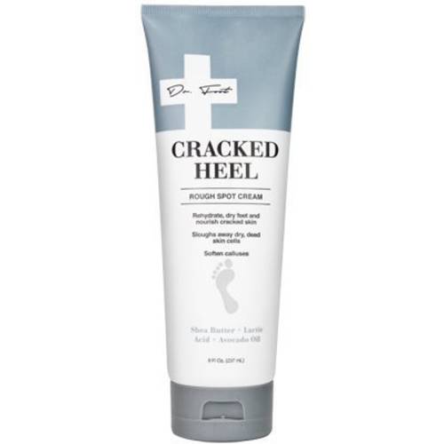 Dr. Foot Cracked Heel Moisturizer Foot Cream Skincare Lotion. Moisturizing Skin Care Lotion W/Shea Butter & Lactic Acid Helps Heal Cracked Heels, Dry Skin On Feet, & Soften Calluses, Large 8 Fl Oz
