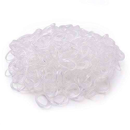 Mr. Pen- Hair Bands, Rubber Bands for Hair, Clear,800 Pack, Elastic Hair Ties, Small Hair Ties, Elastic Hair Bands, Clear Rubber Bands for Hair, Clear Hair Ties, Rubber Hair Ties