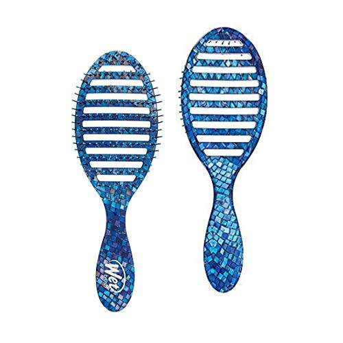 Wet Brush Hair Brush Speed Dry Detangler with Soft IntelliFlex Bristles, Detangler for All Hair Types –(Blue Mosiac)