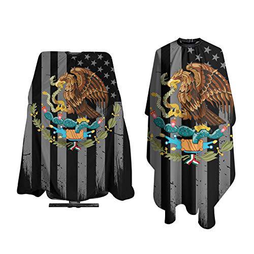 USA Mexico Flag Salon Hair Cutting Cape Cloth Barber Hairdressing Wrap Haircut Apron Cloth Styling Accessory For Unisex