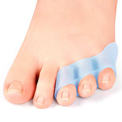 Sumiwish Pinky Toe Separator & Protectors, 10 Packs of Gel Toe Protectors for Overlapping Toes, Curled Pinky Toes, Little Toe Separators for Friction, Blister