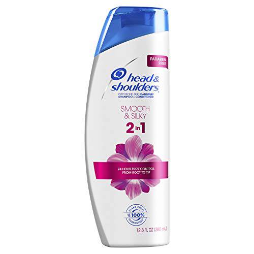 Head and Shoulders Smooth & Silky Paraben Free 2in1 Dandruff Shampoo and Conditioner, 12.8 fl oz