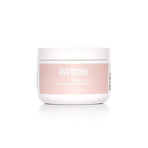 oVertone Haircare Semi-Permanent Color Depositing Conditioner with Shea Butter & Coconut Oil, Blue for Brown, Cruelty-Free, 8 oz