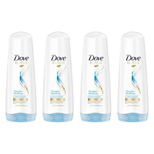 Dove Nutritive Solutions Conditioner, Oxygen Moisture, 12 Fl Oz (Pack of 4)