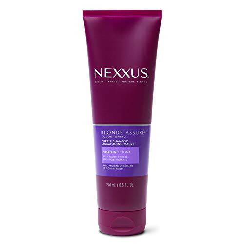 Nexxus Blonde Assure Purple Color Care Shampoo, For Blonde Hair Keratin Protein 8.5 oz