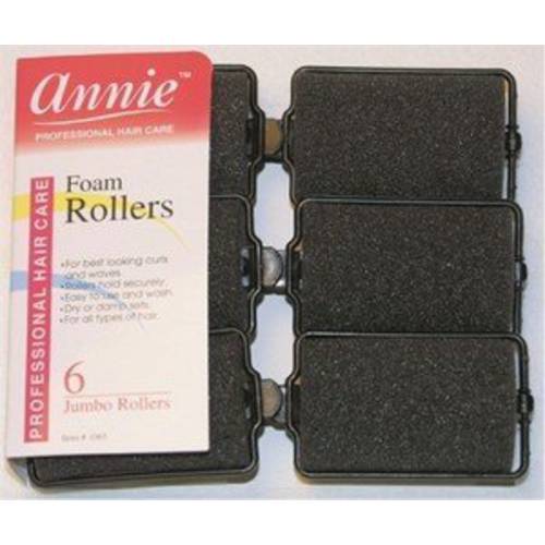Annie 1063 Foam Roller Black - 10 Ct. by Annie