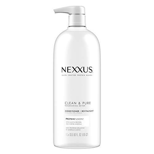 Nexxus Clean and Pure Conditioner For Nourished Hair With ProteinFusion Silicone, Dye And Paraben Free 33.8 oz