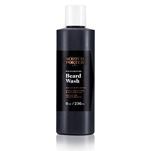 Scotch Porter Moisturizing Beard Wash for Men | Cleanses, Softens & Hydrates for Healthier Beard | Formulated with Non-Toxic Ingredients, Free of Parabens, Sulfates & Silicones | Vegan | 8oz Bottle