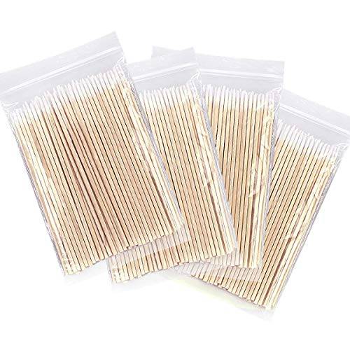 Fenshine 1000 Count Microblading Cotton Swab, Cotton Swabs Pointed Tip, Cotton Swabs Wood Sticks, Cotton Tipped Applicator, Tattoo Permanent Supplies, Makeup Cosmetic Applicator Sticks (1000pcs)