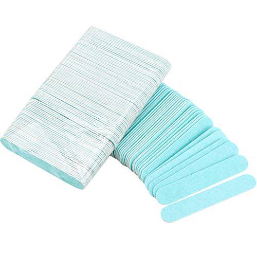 Tbestmax 200 Disposable Mini Nail File Bulk 3.4 inch Double Sided Emery Boards for Fingernail Tools 150 Grit