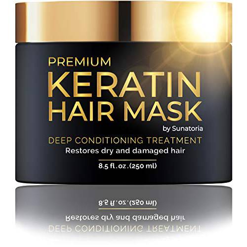 SUNATORIA Keratin Hair Mask - Professional Treatment for Hair Repair, Nourishment & Beauty (with Hydrolyzed Keratin for Extra Hydration and Nourishing)