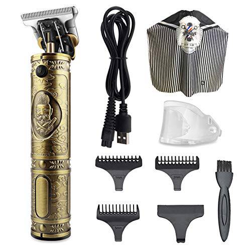 Hair Clippers for Men Professional, Electric Haircut Kit, with 3 Limit Combs and 1 Upscale Apron, Cordless, Rechargeable, for Barbershop, Home Use