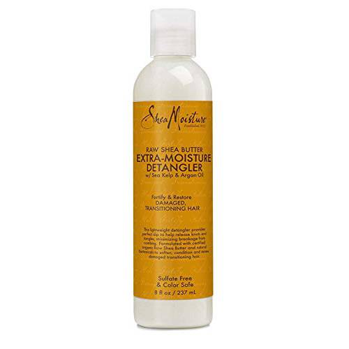 SheaMoisture Raw Shea Butter Deep Moisturizing Detangler for Dry, Damaged Hair Raw Shea Butter Hair Styling Product Formulated with Sea Kelp and Argan Oil 8 oz