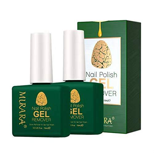 Magic Nail Polish Remover 2 PACK, Professional Nail Gel Polish Remover with acetone, In 3 mins Quickly Removes Soak-Off Gel Polish UV Art Nail