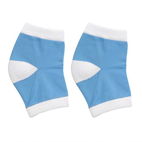 Spa Gel Socks Spa Heel Socks Moisturizing Heel Socks Heal Dry Cracked Heels Exfoliating Dry Heel(Blue)