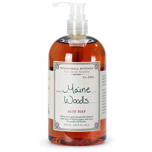 Stonewall Kitchen Maine Woods Hand Soap, 16.9 ounces (Pack of 2)