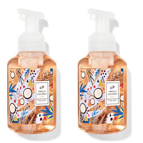 Bath and body works VANILLA COCONUT Gentle Foaming Hand Soap (Set of 2)