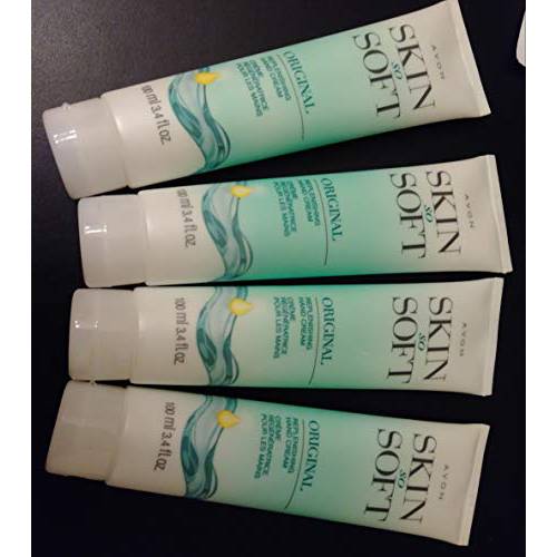 Avon Skin So Soft Original +jojoba Replenishing Hand Cream Lot of 4