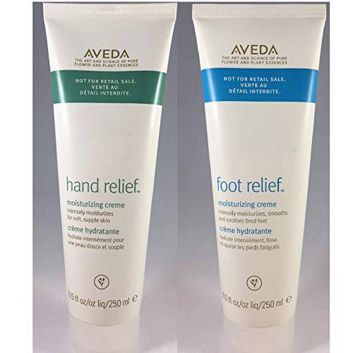 AVEDA Foot and Hand relief set. professional size 8.5oz 250ml