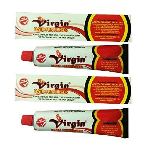 2pc. Pack Virgin Hair Fertilizer Anti Dandruff and Hair Conditioning Cream 125g by Virgin