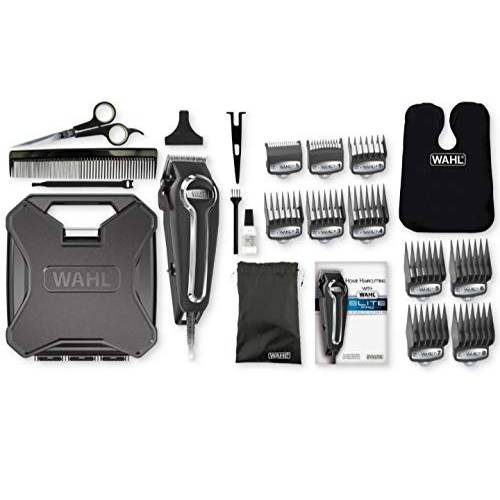 Wahl Clipper Elite Pro High-Performance Home Haircut & Grooming Kit for Men - Electric Hair Clipper & Trimmer - Model 79602