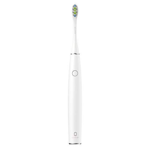 Oclean Air 2 Sonic Electric Toothbrush, Ultra Quiet Toothbrush 40000 VPM Motor,2.5 Hour Fast Charge for 40 Day Use,2 Min Built-in Timer,Power Rechargeable Toothbrushes for Adults- White