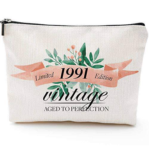 Gifts for Women Turning 30, Funny 30th Birthday Gifts for Women-Makeup Bag-1992 30 Year Old Present Ideas for Mom Aunt Friends Bestie