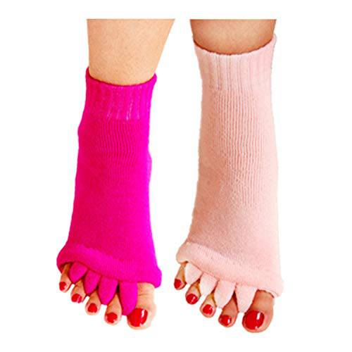 Minjie Men Women Comfort Foot Toes Alignment Socks Stretch Tendon Relieve Pain Feet