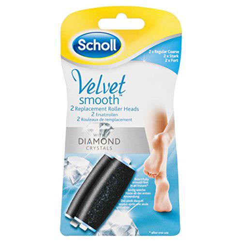Scholl Velvet Smooth Diamond Pedi Electric Hard Skin Remover Refills X2