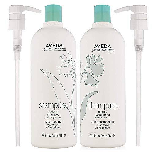 Aveda Shampure Nurturing Shampoo & Conditioner Set Liter +2 Pumps