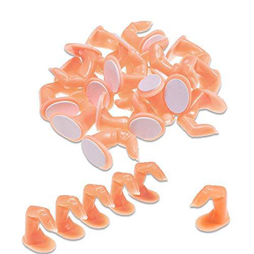 50 pcs Practice Nail Fingers Fake Fingers for Nail Art Practice Salon Artists Students Beginners Training Displaying Manicure DIY Tools Reusable Acrylic Nails Art Decoration