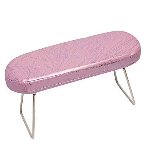 LXIANGN Nail Arm Rest, Microfiber Leather Manicure Hand Pillow Nail Hand Rest Cushion Pink for Nails Salon