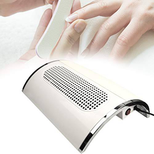 Nail Dust Collector Powerful Nail Vacuum Dust Collector, 40W Nail Dust Vacuum Cleaner Dust Extractor for Poly Nail, Acrylic Fan Vacuums Dust Suction Machine Manicure Dust Collector for Salon Home Use