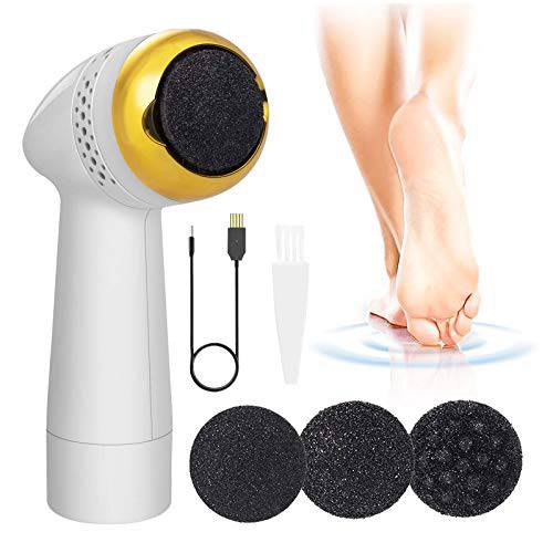 Auletin Electric Callus Remover for Feet, Rechargeable Foot Callus Remover , Foot Scrubber, Professional Pedicure Tools for Foot Care, Dead Skin, Hard Cracked Heels, Foot Grinder Vacuum Absorption