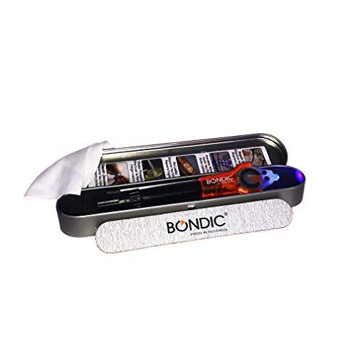 Bondic Super Glue, LED UV Glue Repair Kit, Adhesive Welding Repair Tool for Fingernail Gems, Glass, Eyeglasses, Cracks, & Crafts, Nail Repair Kit, Bonding Glue with Light