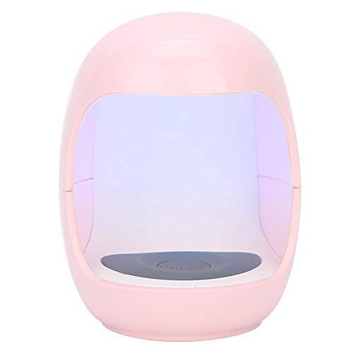 Mini USB UV LED Nail Dryer, Gel Nail Polish Dryer Lamp, Multiple Timer Quick-Drying Portable Nail Curing Machine with Automatic Sensor for Single Finger Use(Pink)