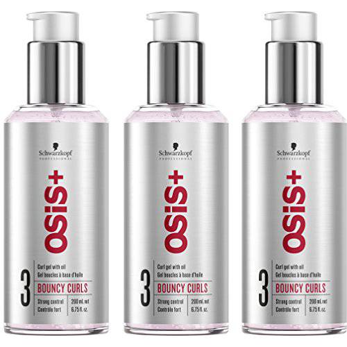 OSiS+ BOUNCY CURLS Curl Gel with Oil, 6.75 Ounce(Pack of 3)