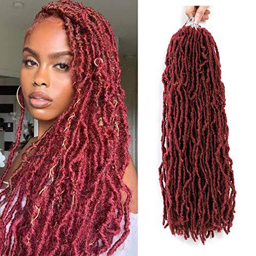36 inch Faux Locs Crochet Hair New Soft Locs Crochet Braids 4 Packs Pre-Looped Braiding Hair for Black Woman(4 packs 36 1B) )