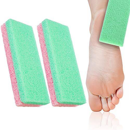 Karlash Professional Pedicure Foot Pumice Stone for Feet Skin Callus Remover and Scrubber for Dead Skins 2 Sided (Pack of 2)