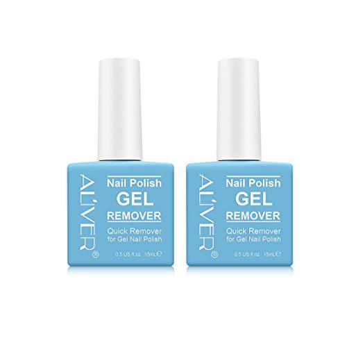 Nail Polish Remover(2 Packs)-Magic Professional Removes Soak-Off Nail Polish in 3-5 Minutes for Natural, Gel, Acrylic, Sculptured Nails, Quickly & Easily, Not Hurt Nails (Blue)
