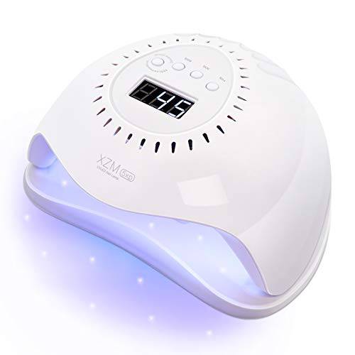 UV Light for Nails,168W Nail Dryer Gel UV Led Nail Lamp Professional UV Lamp for Gel Nails with 4 Timers and Auto Sensor Nail Light Led Nail Lamp for Home and Salon Use