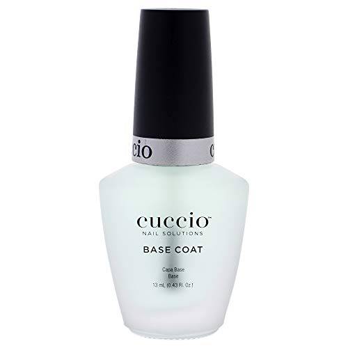 Cuccio Colour Nail Polish - Base Layer for Longer Wearing Polish - Prevents Chipping and Flaking - For Manicures And Pedicures - Nourishes Nails for Optimal Health - Base Coat - 0.43 Oz