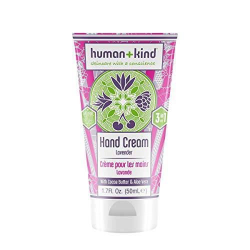 Human+Kind Hand Cream - Original Moisturizer Lotion For Men And Women - Organic, Vegan Healing Cream That Repairs Cracked And Rough Skin - Smells Great With A Natural Fragrance - Lavender - 1.7 Oz