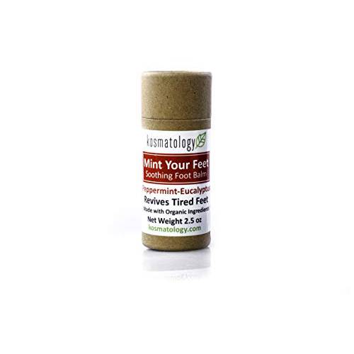 Kosmatology Mint Your Feet (Peppermint-Eucalyptus) Organic Foot Balm, 2.5 oz