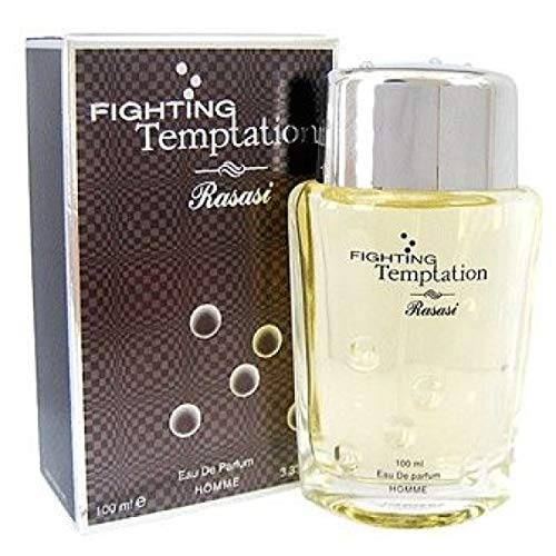 Fighting Temptation for Men and Women (Unisex) EDP - Eau De Parfum 100ML (3.4 oz) I Classic fragrance I Overpowering ability to kindle your Passion and Provoke your secret fantasies I Masculine fragrance I by Rasasi