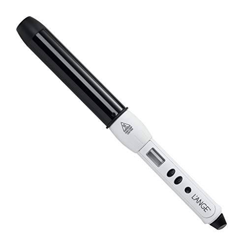 L’Ange Hair Lustré Curling Wand | Titanium Barrel | Comes in 25mm (1”) or 32mm (1.25”) Barrel | Dual-Voltage Curling Wand for All Hair Types, Especially Thick, Coarse (White 1.25 (32MM) Ceramic)