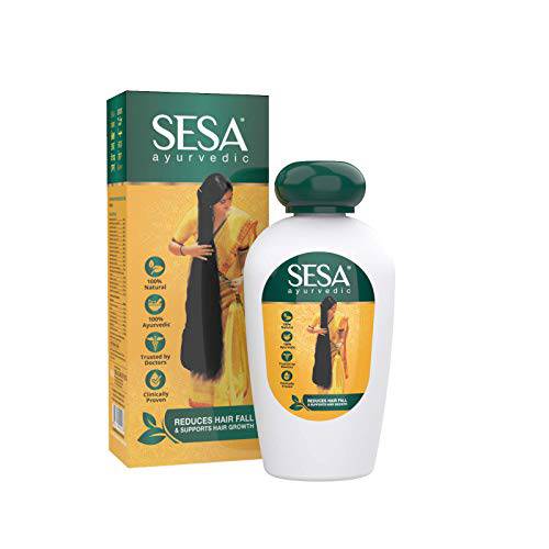 sesa Sesa Ayurvedic Hair Oil 5000 Year Old Kshir Pak Vidhi, Bhringraj & 17 Rare Herbs with 5 Nourishing Oils All Hair Types NO Mineral Oil 100 ml (Pack of 1) Ayurvedic Oil 100ml