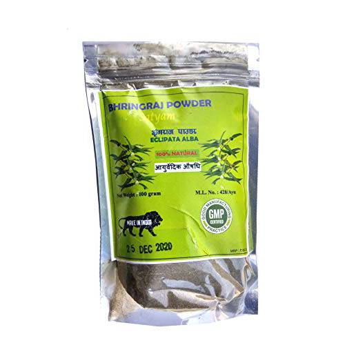 Satyam Herbal Natural Bhringraj Powder 100 gram for Hair Growth Indian Ayurveda