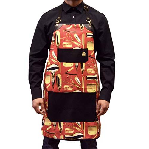 King Midas Unisex Hair Stylist Apron - Aprons Unisex for Hair Cutting and Hair Styling - Ultra Durable Water Proof Barber Apron